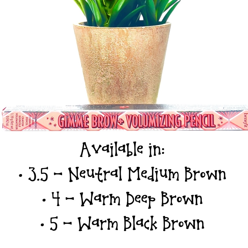 🌵4/$30 NIB Benefit Gimme Brow + Volumizing Pencil ▪️Full Size